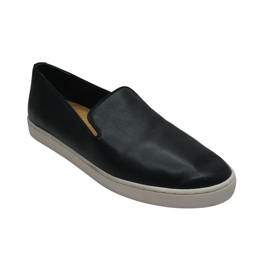 Birdies The Swift Black Leather Slip On Sneakers Loafers Womens 7